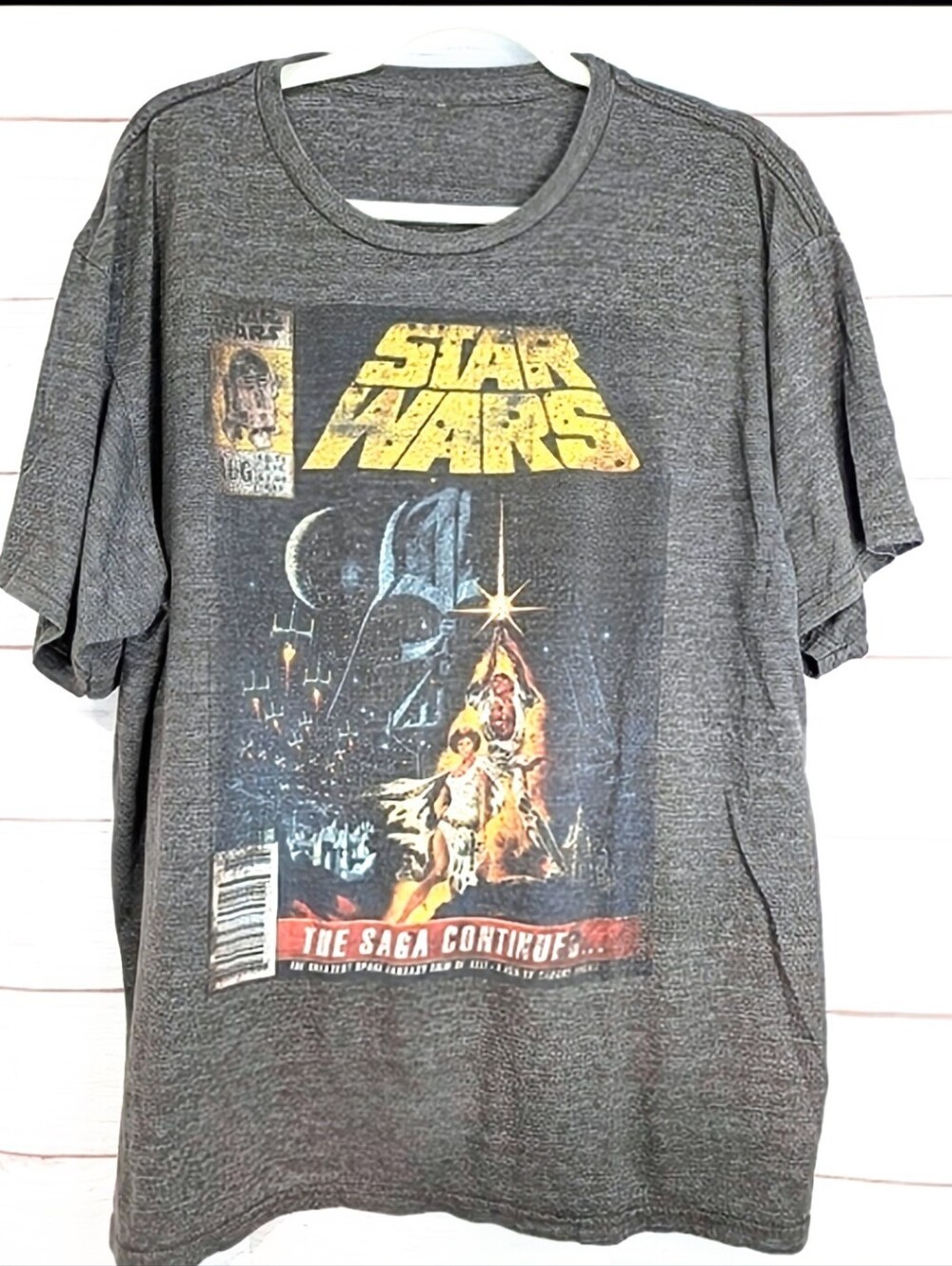 Vintage Rare Star Wars distressed look graphic Tshirt Size  XL